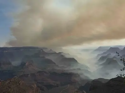 A wildfire that destroyed historic Grand Canyon Lodge spread after being allowed to burn for days