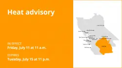 Update: Heat advisory affecting Yosemite from Friday to Tuesday