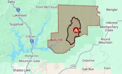 Map: Green Fire sends heavy smoke over Redding area