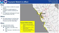 Tsunami advisory issued for Bay Area following quake in Russia